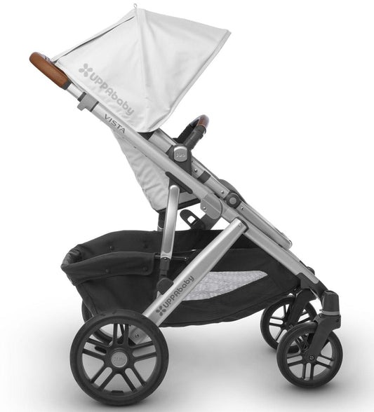UPPAbaby 2018 / 2019 Vista Stroller - Loic (White/Silver/Saddle Leather) - OPEN BOX RETURN