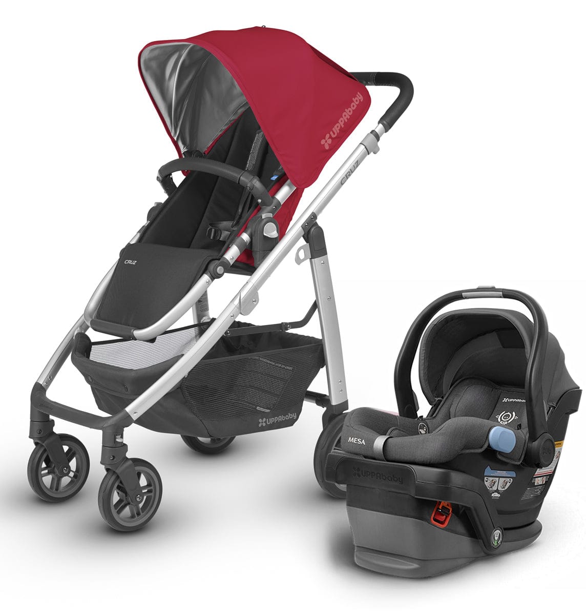 UPPAbaby Cruz + Mesa Travel System - Denny/Jordan - TRVL-0417-CRZ-DNY-JOR