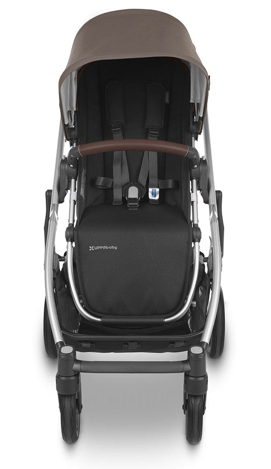 UPPAbaby Cruz V2 Stroller - Theo (Dark Taupe / Silver / Chestnut Leather) - 0420-CRZ-NA-THO