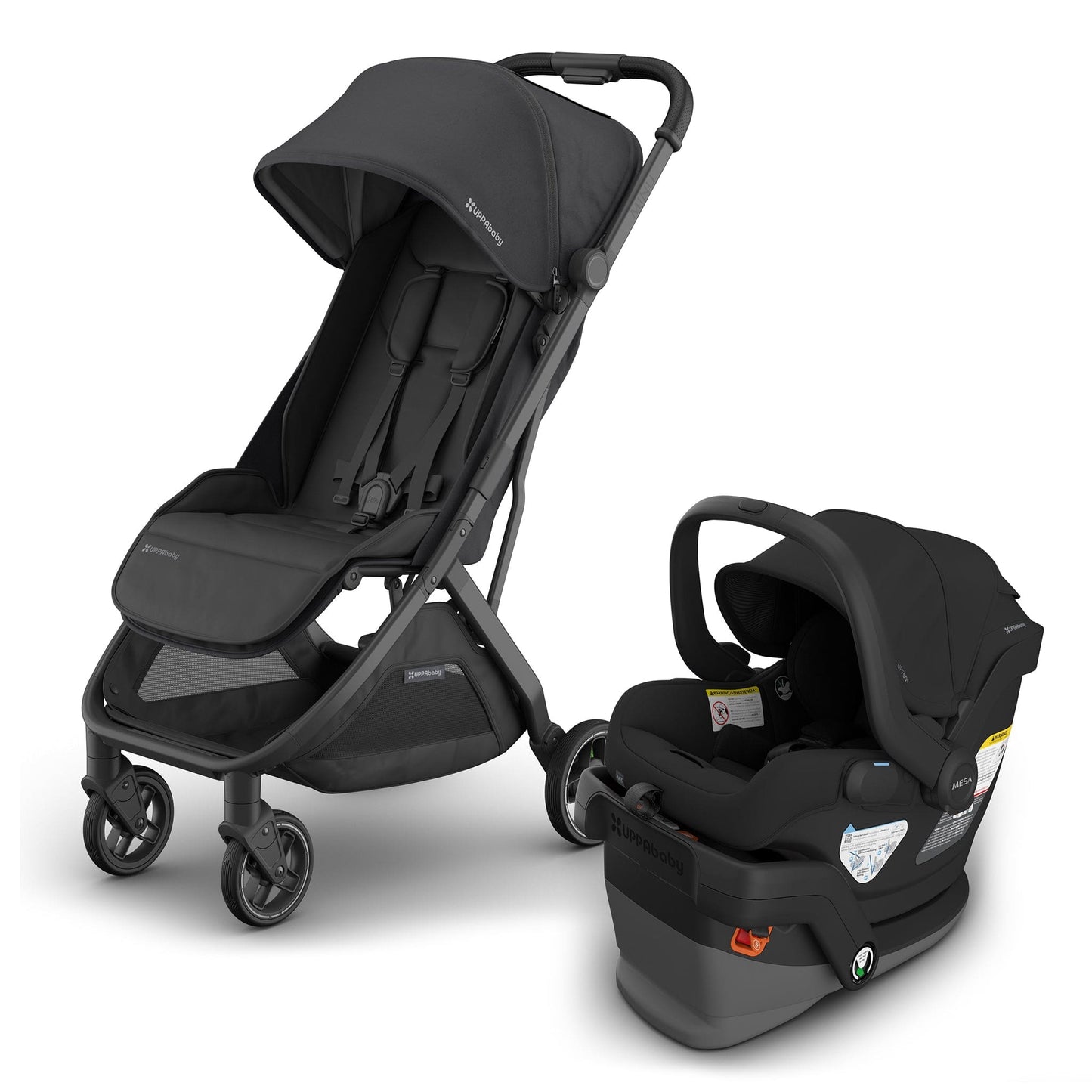 UPPAbaby Minu V3 Compact Stroller + Mesa V3 Travel System Bundle - Jake - TRVL-MESA-V3-0803-MIN-NA-JKE