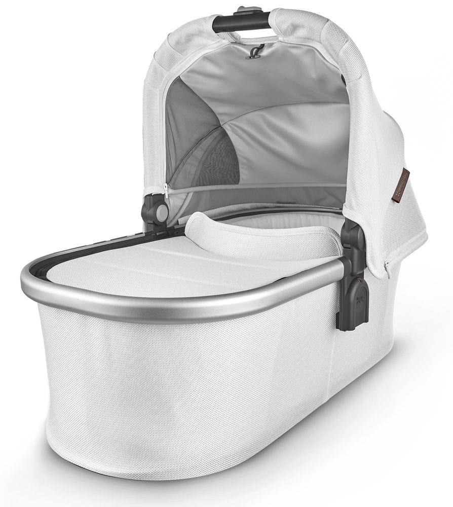 UPPAbaby Open Box 2020 Bassinet - Bryce (White Marl/Silver/Chestnut Leather) - 0920-BAS-NA-BRY-OB