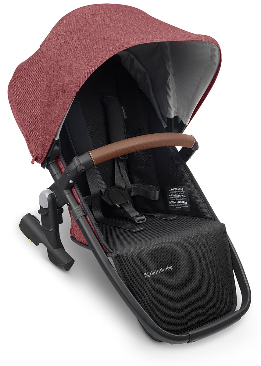 UPPAbaby OPEN BOX Rumbleseat V2 - Lucy (Rosewood Melange / Carbon / Saddle Leather) - 0920-RBS-US-LCY-ob