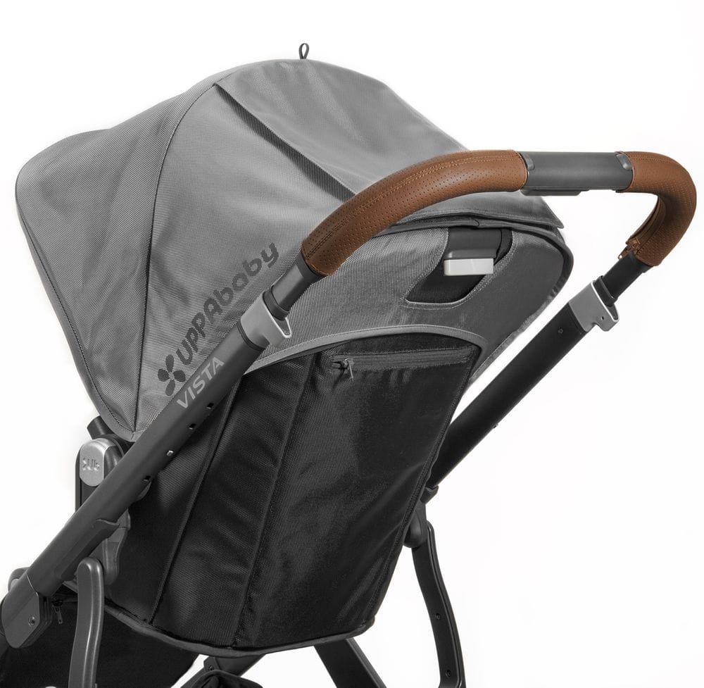 UPPAbaby Open Box VISTA Leather Handlebar Covers - Saddle - 0917-VLB-WW-SDL-OB