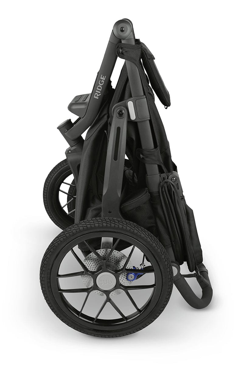 UPPAbaby Ridge Jogging Stroller + PiggyBack Ride-Along Bundle - Jake (Charcoal / Carbon) - 1402-RDG-US-JKE-0901-RPB-WW