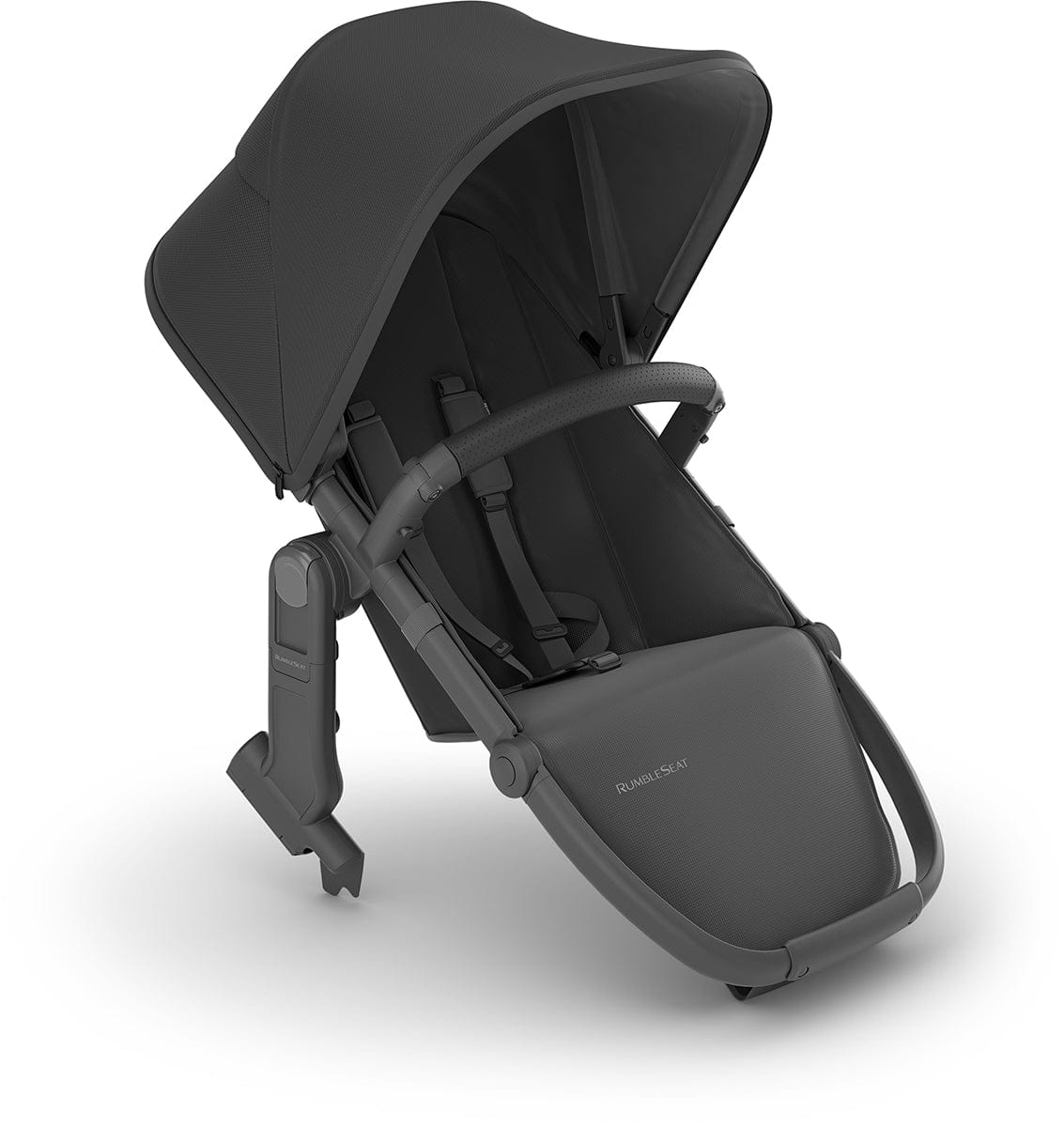 UPPAbaby RumbleSeat V2+ - Jake (Charcoal / Carbon Frame / Black Leather) - 0903-RBS-US-JKE