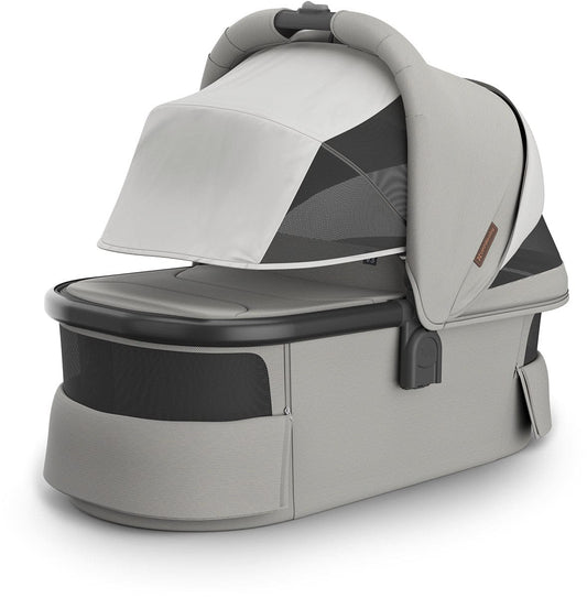 UPPAbaby Vista, Cruz, Ridge Bassinet V3 - Savannah (Pearl Gray Jacquard / Carbon Frame) - 0903-BAS-NA-SAV