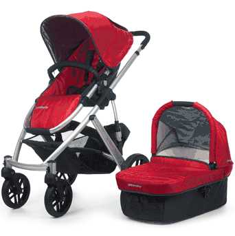 UPPAbaby VISTA Stroller 2011 Denny (Red) - 0056-DNY