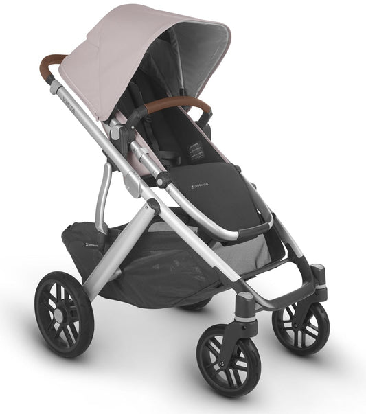 UPPAbaby Vista V2 Single-to-Double Stroller - Alice (Dusty Pink/Silver/Saddle Leather)