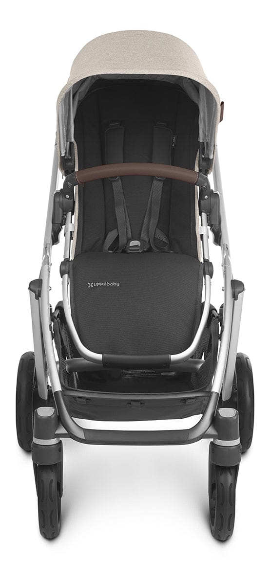 UPPAbaby VISTA V2 Single-to-Double Stroller - Declan (Oat Melange/Silver/Chestnut Leather) - 0320-VIS-US-DCL