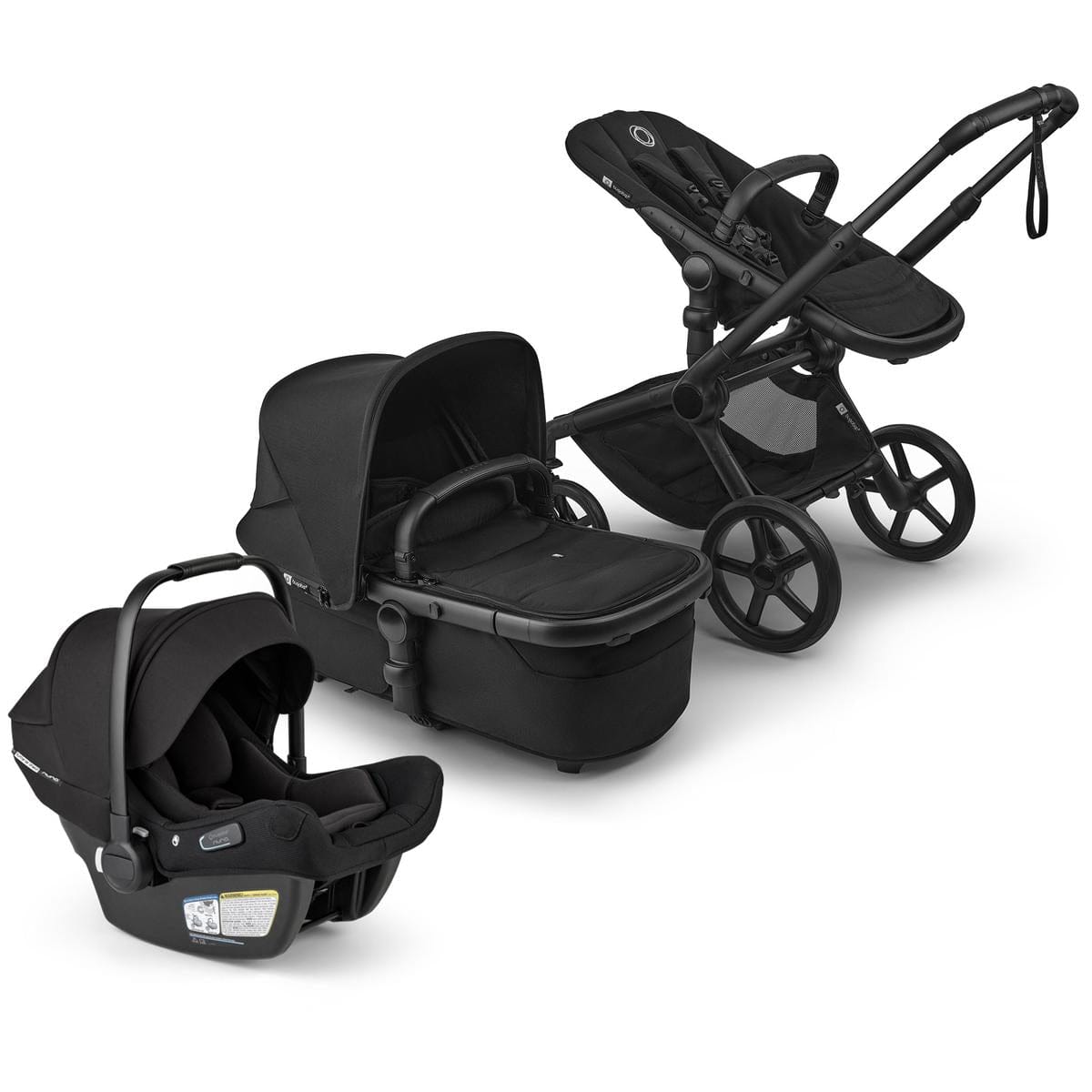 Bugaboo Fox 5 Renew + Turtle Air Shield Travel System Bundle - Black / Heritage Black / Heritage Black - 100051148-400016001