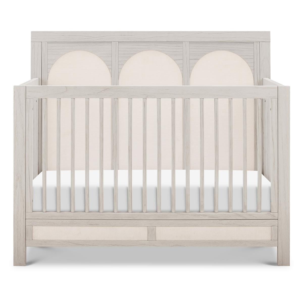 Namesake Eloise 4-in-1 Convertible Crib - White Driftwood and Performance Pearl Eco-Weave