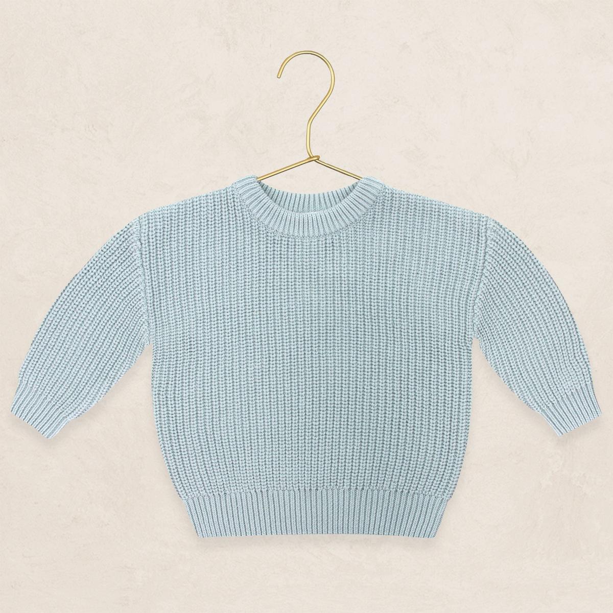 Lou Lou & Company Knit Chunky Sweater - Steele, Newborn-3 Month