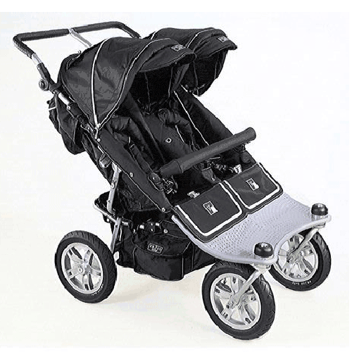Valco Runabout Tri Mode Twin Stoller in Brilliant Black - TRU6294