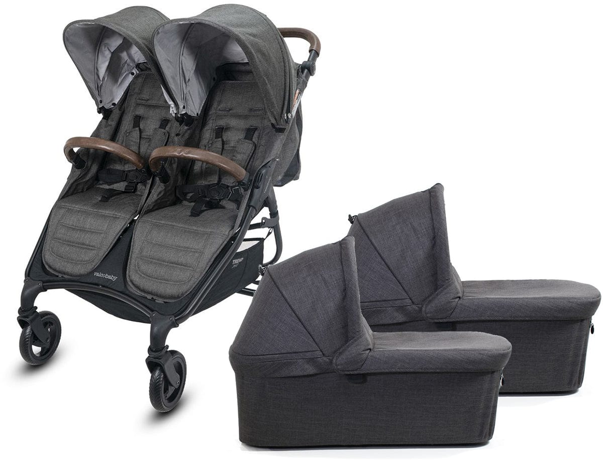 Valco Baby Snap Duo Trend Double Stroller, Charcoal