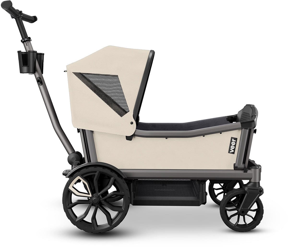 Veer Cruiser City XL (4 Seater) Stroller Wagon + Sidewall Kit + Canopy Bundle
