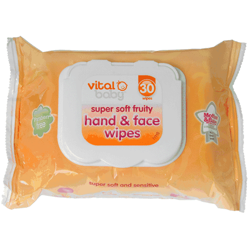 Vital Baby Soft & Fruity Hand & Face Wipes