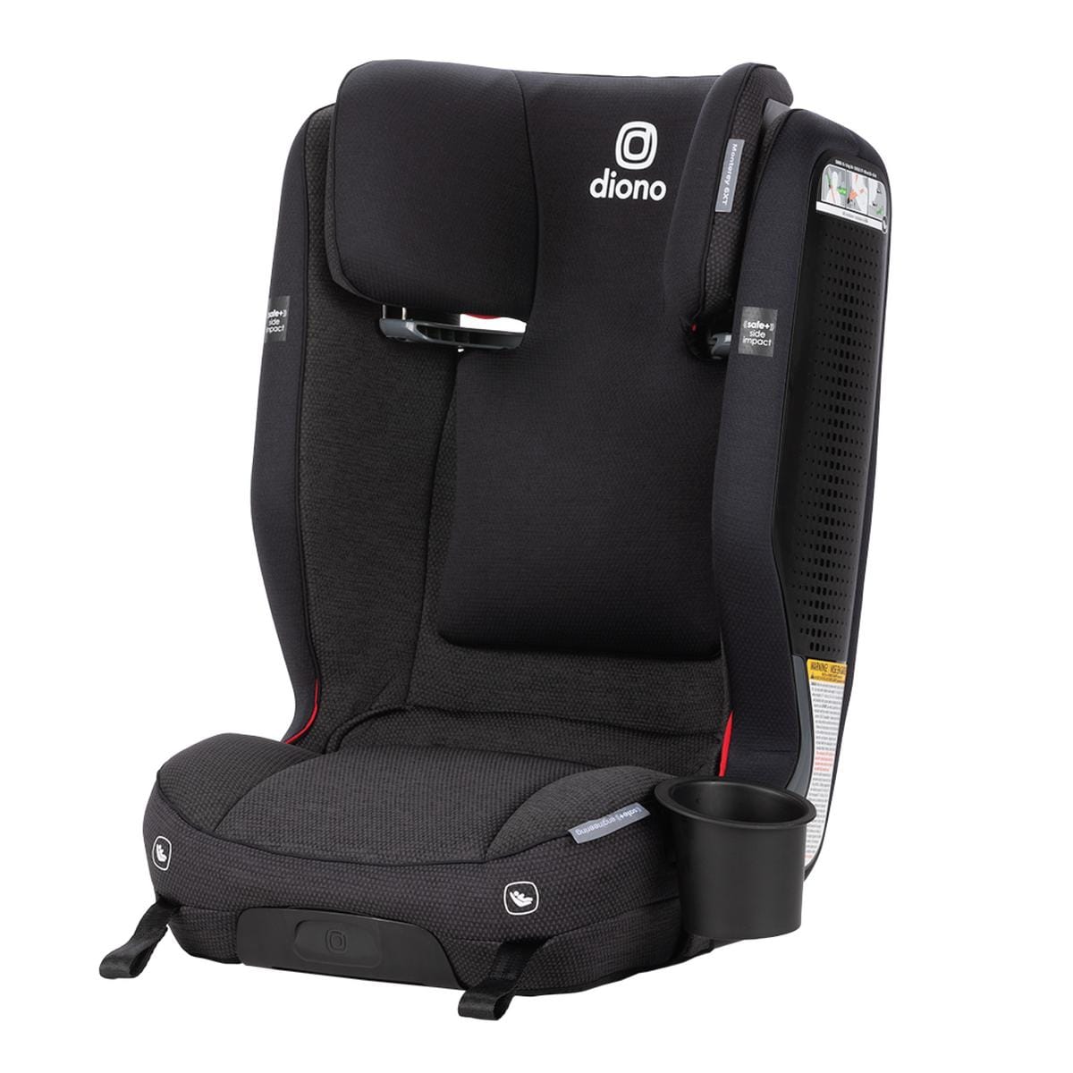 Diono Monterey 6XT SafePlus High Back Belt Positioning Booster Car Seat - Black Jet - 15710-NA-01
