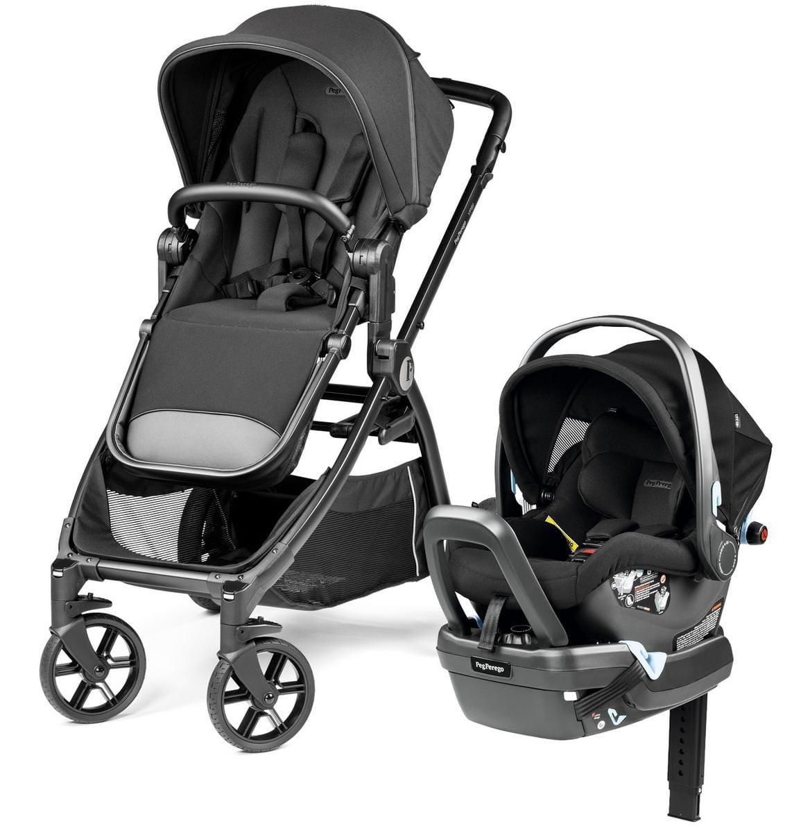 PEG YPSI 2025 + Primo Viaggio Nido Travel System Bundle - True Black / True Black - IP38000000MO13-IMPV07US00GU13MO13