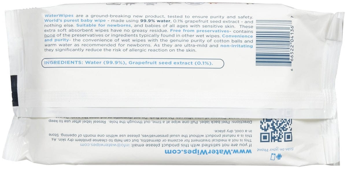 WaterWipes Baby Wipes, 60 ct