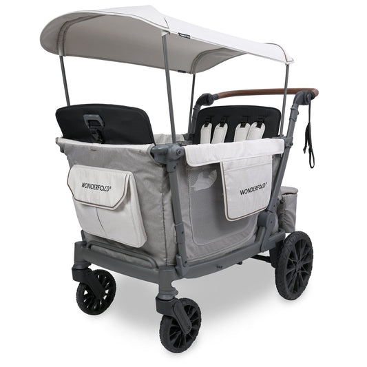 WonderFold L4 Quad (4 Seater) Stroller Wagon - Gray - L4-GRY