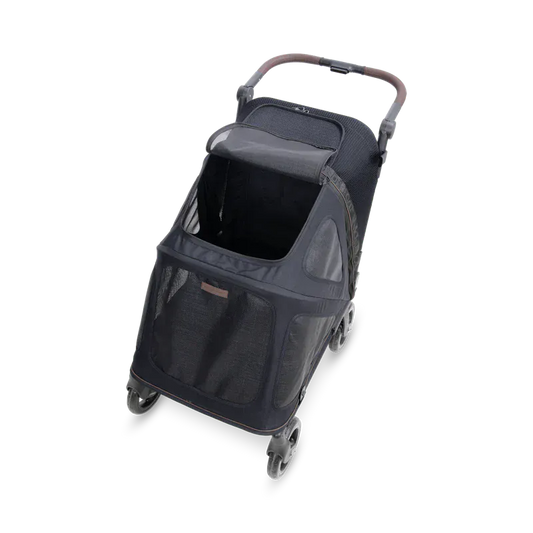 WonderFold Medium Hudson Pet Stroller - Graphite Black - PFM-BLK