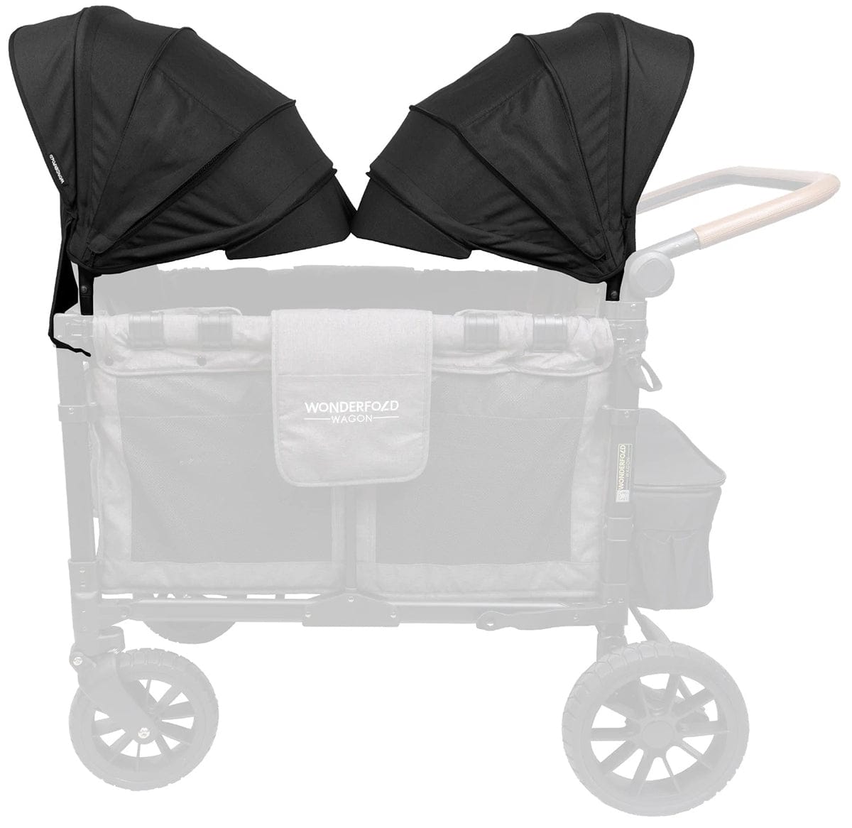 WonderFold W2 2.0 Retractable Stroller Canopy - 2 Pack - 2-W2SRSC