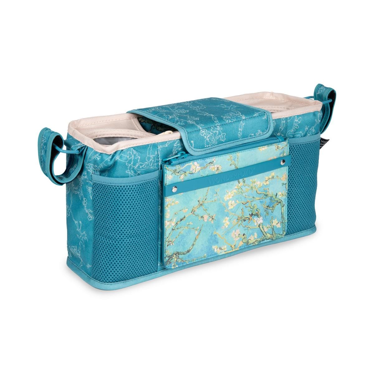 WonderFold Parent Console With 2 Cupholders - Van Gogh Almond Blossoms - PC02-VGAB