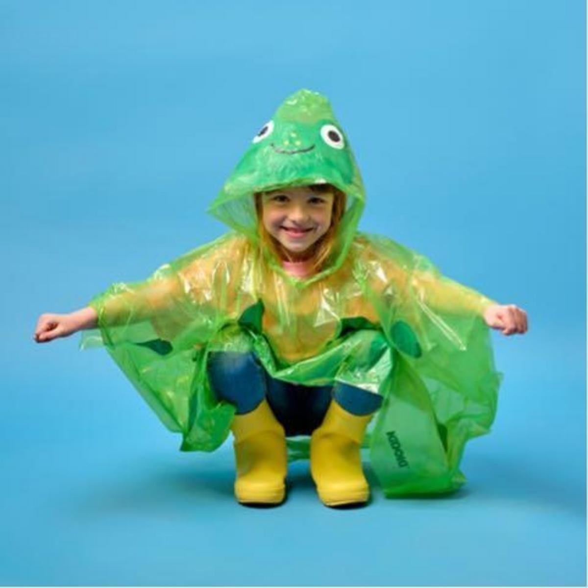 Kikkerland Kidoki Garden Friends Rain Ponchos