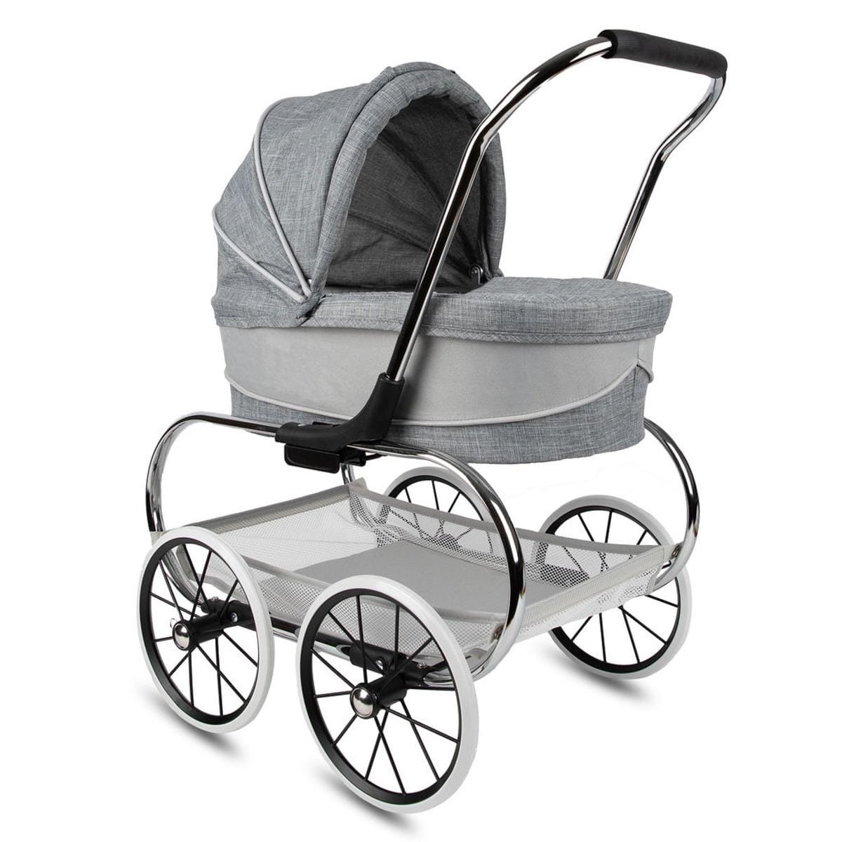 Valco Princess Doll Stroller - Grey / White - T0085