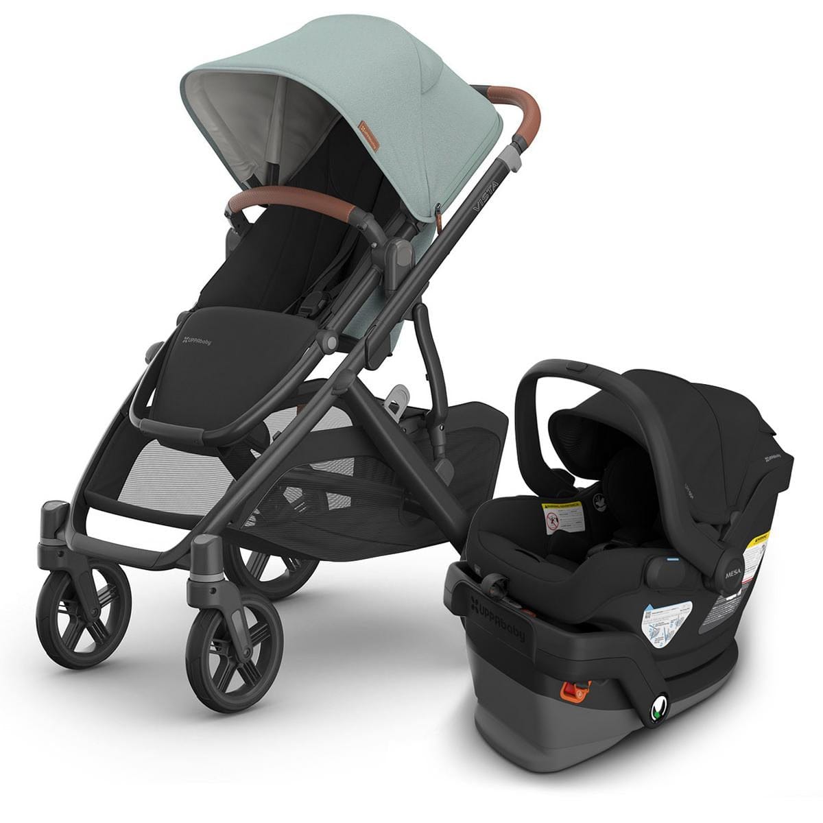UPPAbaby Vista V3 + Mesa V3 Travel System Bundle - Kenzi / Jake - 0303-VSO-NA-KNZ-1003-MSA-US-JKE