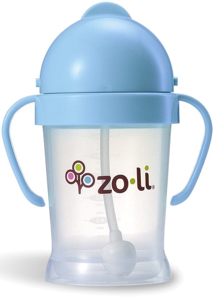 ZoLi BOT 6 oz Straw Sippy Cup - Blue