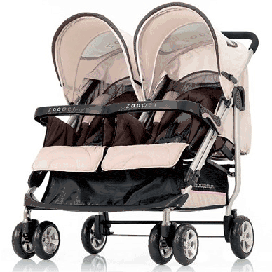 Zooper Tango Double Stroller 2008 Wheat - SL808F-WHEAT