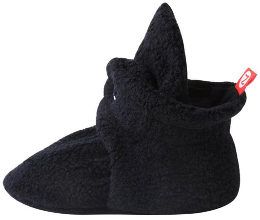 Zutano Cozie Fleece Baby Bootie - Black, 3m - PFL00-BLAC-N2