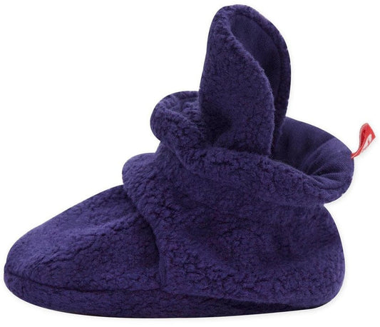 Zutano Cozie Fleece Baby Bootie - True Navy, 6m - PFL00-TNAV-N3