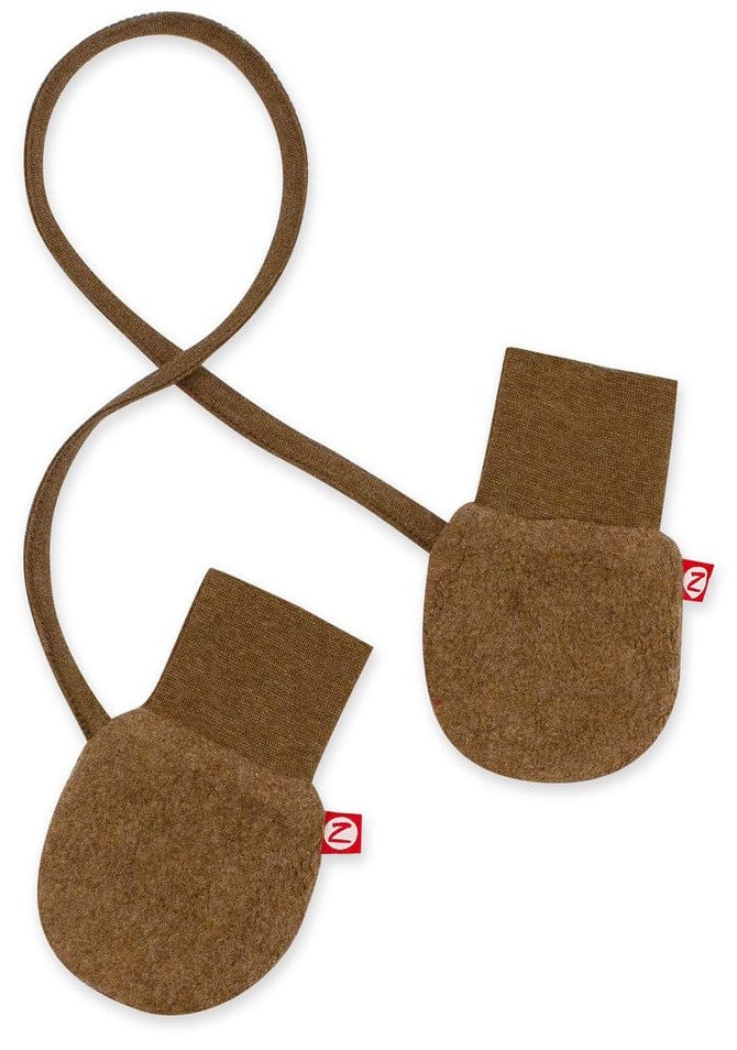 Zutano Cozie Fleece Mitten - Heather Mocha - MIFL00-MOHE-OS