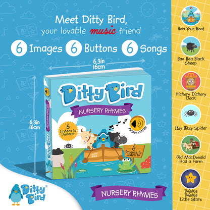 Ditty Bird Musical Books - Nursery Rhymes