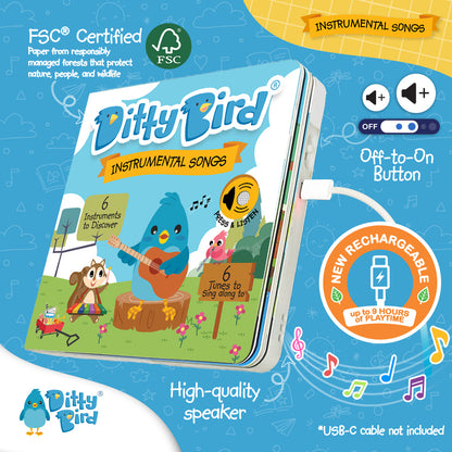 Ditty Bird Musical Books - Instrumental Songs