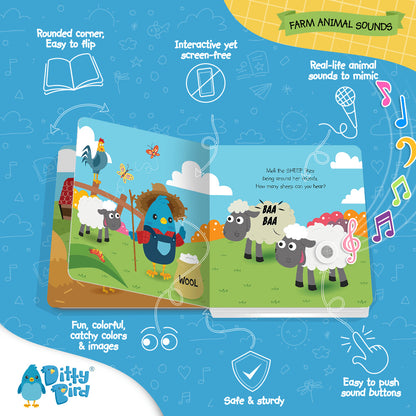 Ditty Bird Musical Books - Farm Animal Sounds