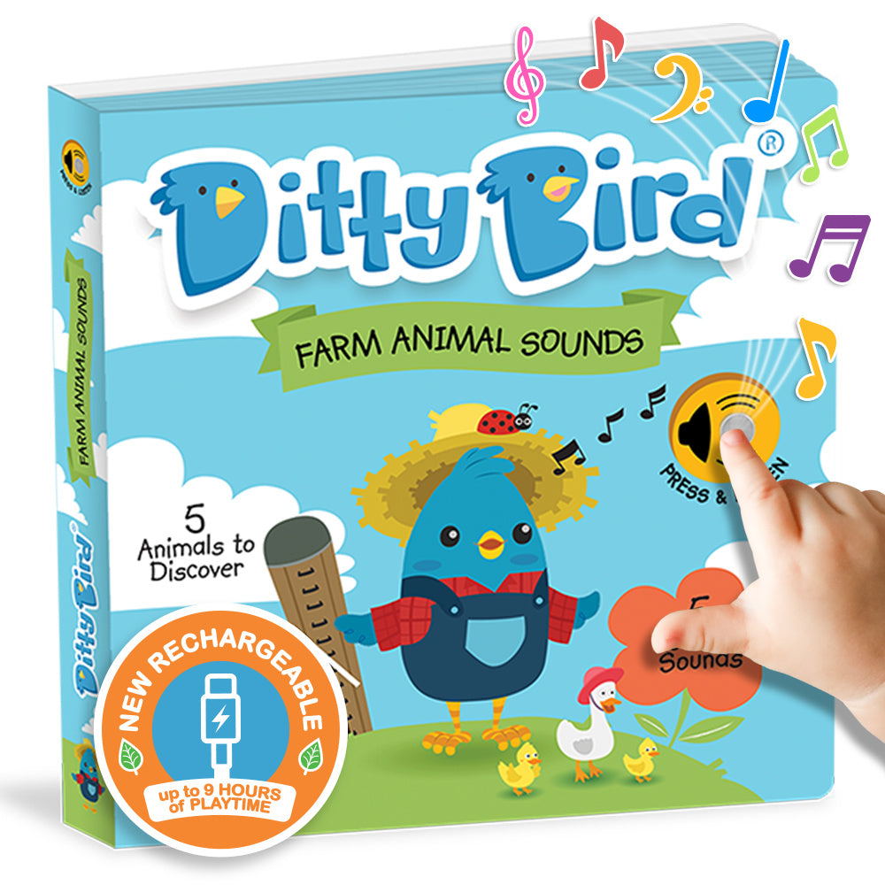 Ditty Bird Musical Books - Farm Animal Sounds