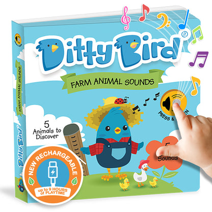 Ditty Bird Musical Books - Farm Animal Sounds