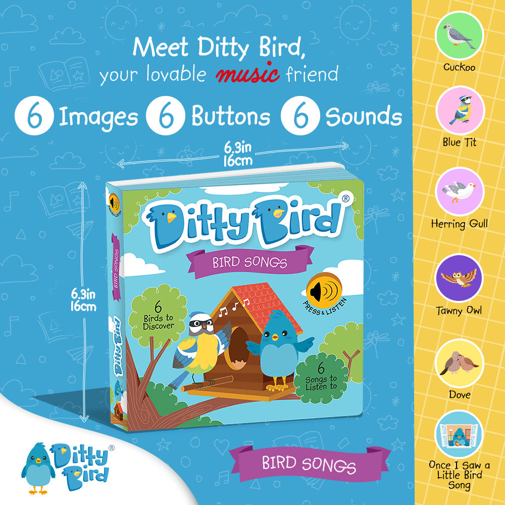 Ditty Bird Musical Books - Bird Sounds