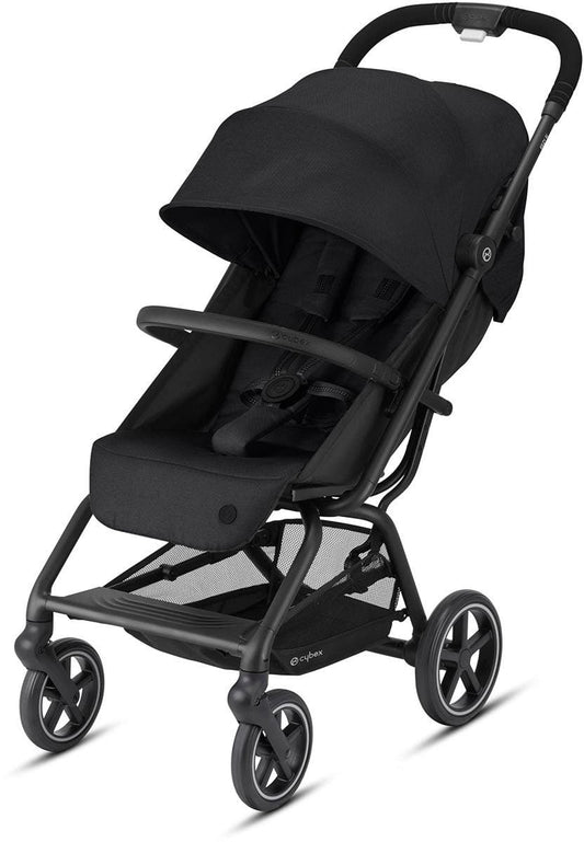Cybex OPEN BOX Eezy S+ 2 Compact Stroller - Deep Black / Black - 521002887-ob