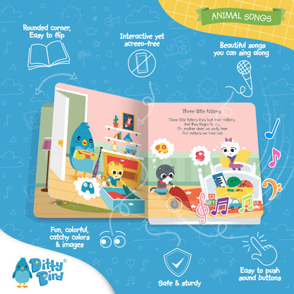 Ditty Bird Musical Books - Animal Songs