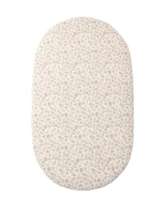 Quincy Mae Bassinet Crib Sheet Vintage Floral - Natural