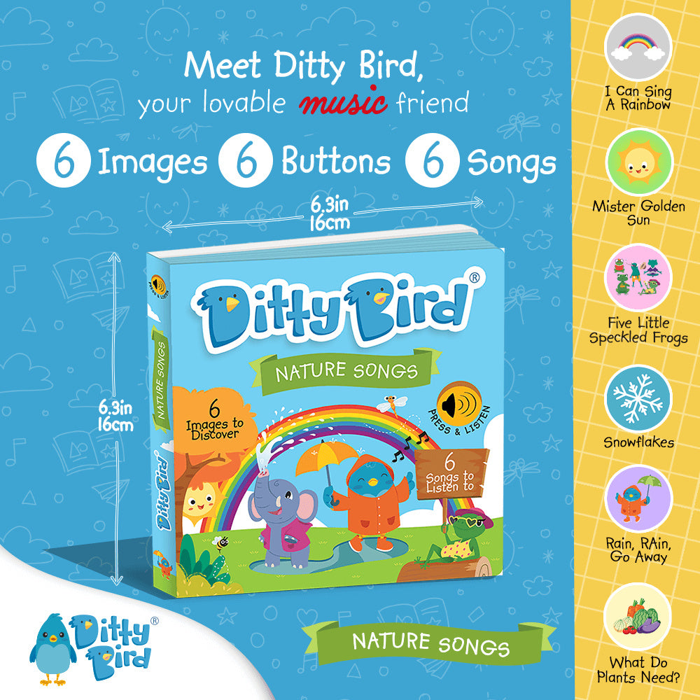 Ditty Bird Musical Books - Nature Songs