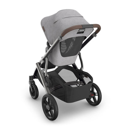 UPPAbaby Vista V3 Single-to-Double Stroller - Beau (Grey Chenille / Graphite Frame / Chestnut Leather)