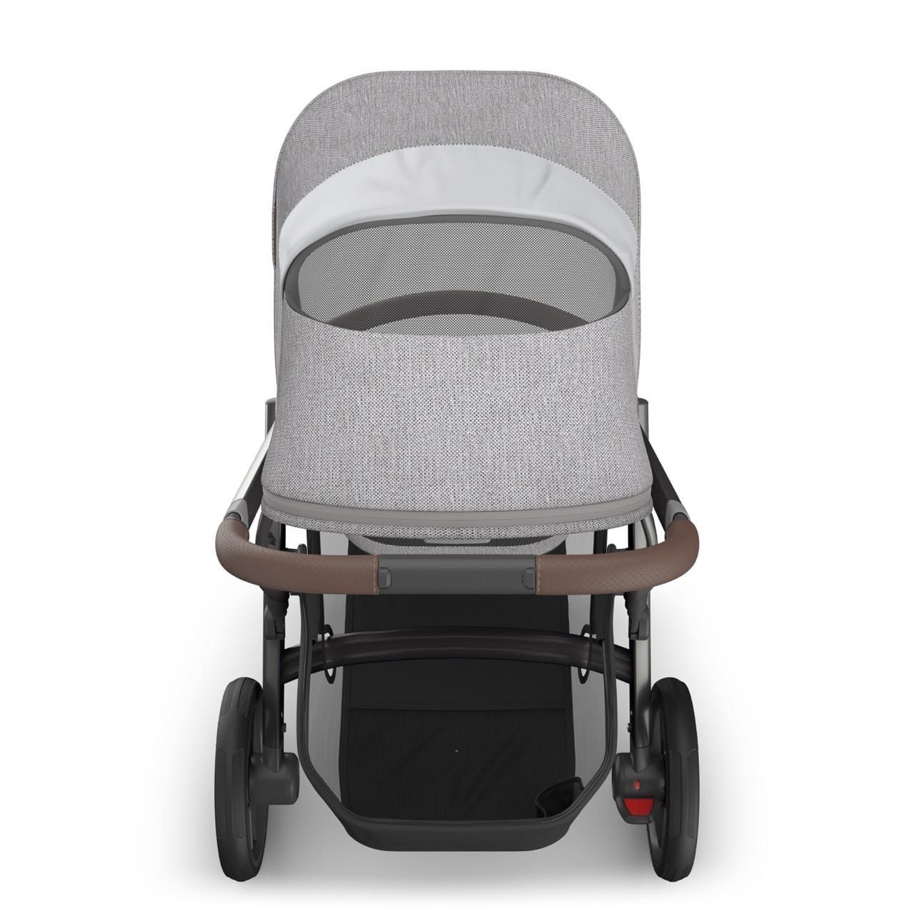 UPPAbaby Vista V3 Single-to-Double Stroller - Beau (Grey Chenille / Graphite Frame / Chestnut Leather)