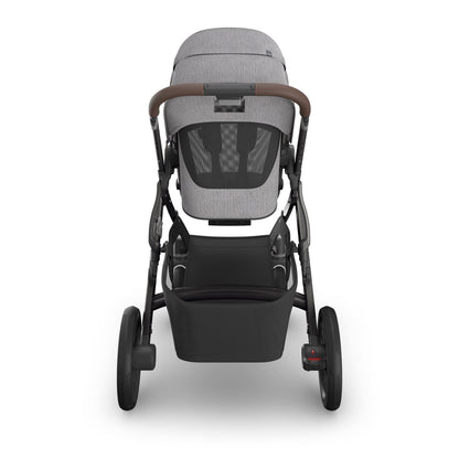 UPPAbaby Vista V3 Single-to-Double Stroller - Beau (Grey Chenille / Graphite Frame / Chestnut Leather)