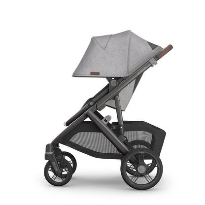 UPPAbaby Vista V3 Single-to-Double Stroller - Beau (Grey Chenille / Graphite Frame / Chestnut Leather)