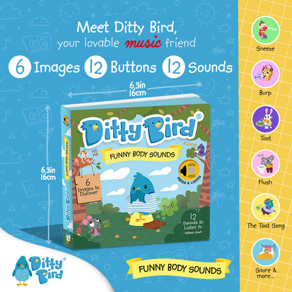 Ditty Bird Musical Books - Funny Body Sounds